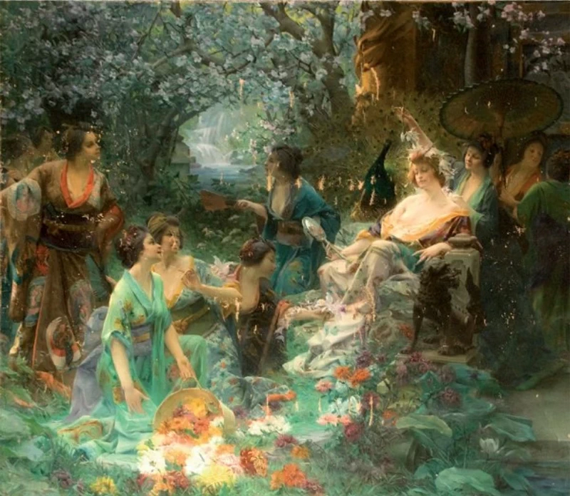François Paul Auguste Quinsac - Giardino giapponese (1895)
